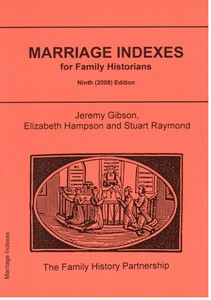 Marriage Indexes for Family Historians