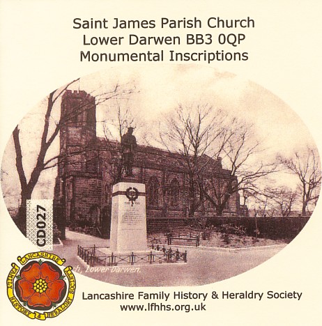 Lower Darwen, St James Monumental Inscriptions (CD027)