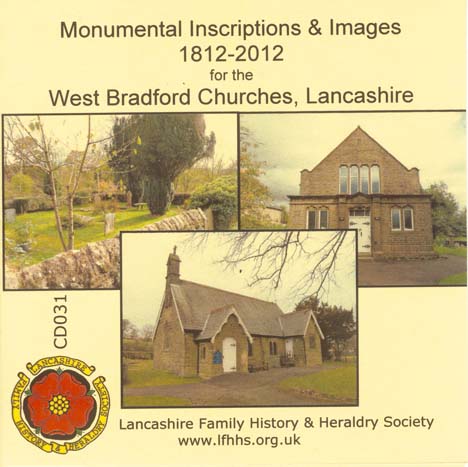 West Bradford, MIs & Images for West Bradford Churches (CD031)